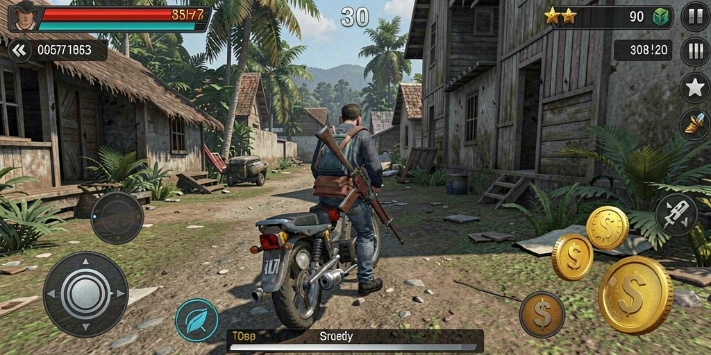 Momen seru dalam pertempuran melawan musuh.