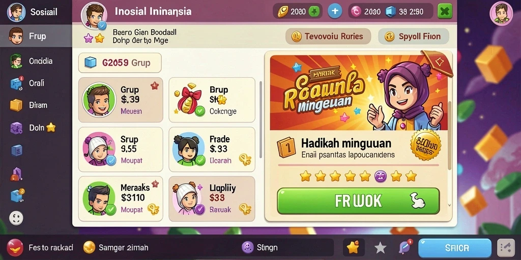 Mode multiplayer yang menyenangkan untuk bersosialisasi.