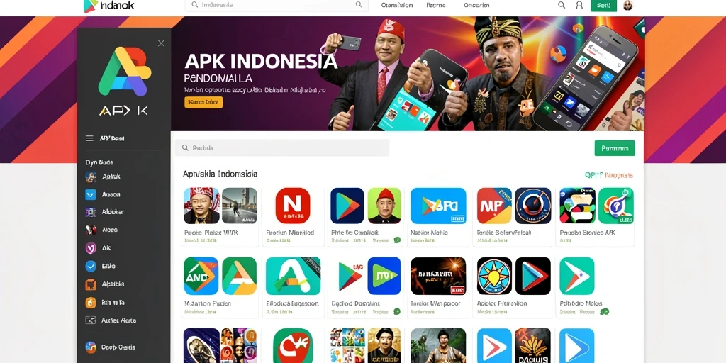 Tampilan menu permainan yang intuitif dan menarik.
