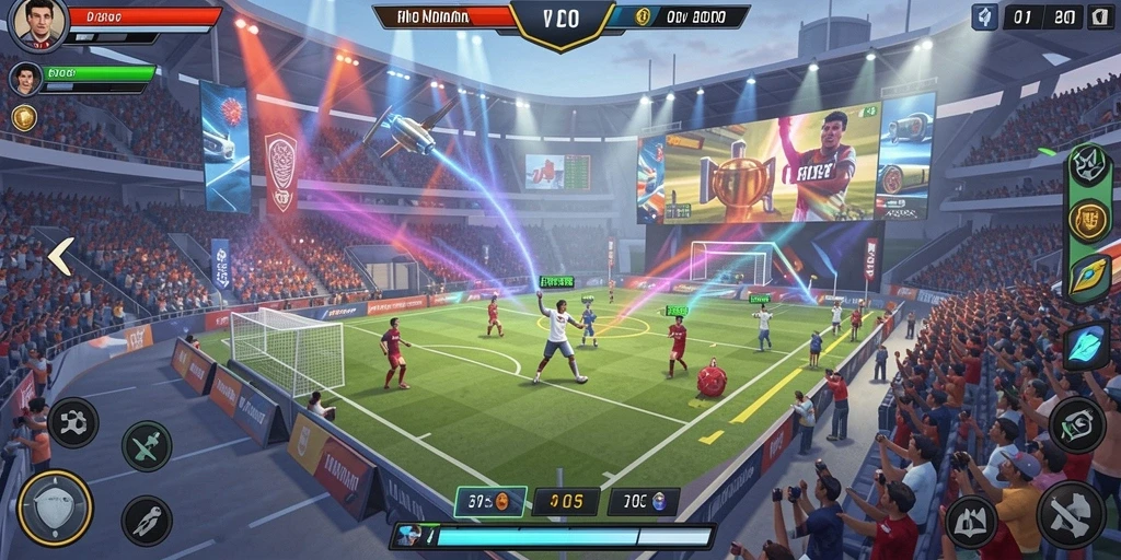 Momen seru saat bertanding di mode multiplayer.